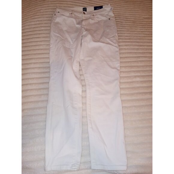 GAP Denim - Gap High Rise True Skinny Ankle Jeans Women's Size 10 White New with Tags